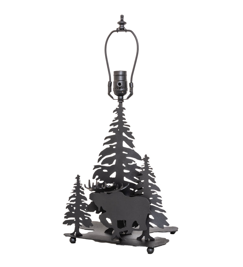 Meyda Tiffany 20501 Two Light Table Base, Textured Black