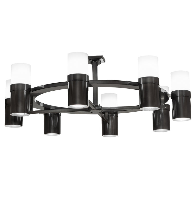 Meyda Tiffany 229851 LED Chandelier, Black Chrome Over Nickel
