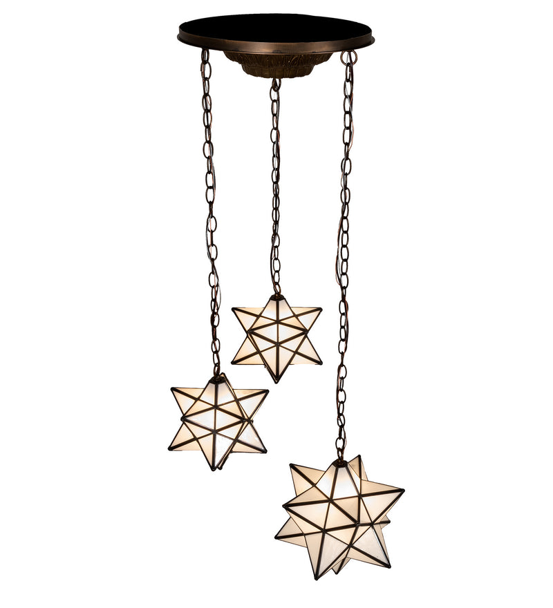 Meyda Tiffany 239858 Three Light Pendant, Antique Copper