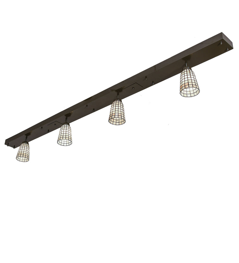 Meyda Tiffany 244162 Four Light Island Pendant, Extrerior Oil Rubbed Bronze