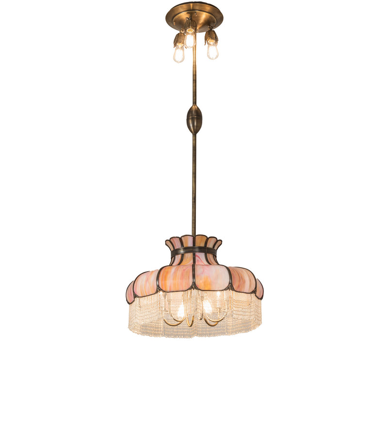 Meyda Tiffany 244584 11 Light Pendant, Antique Brass