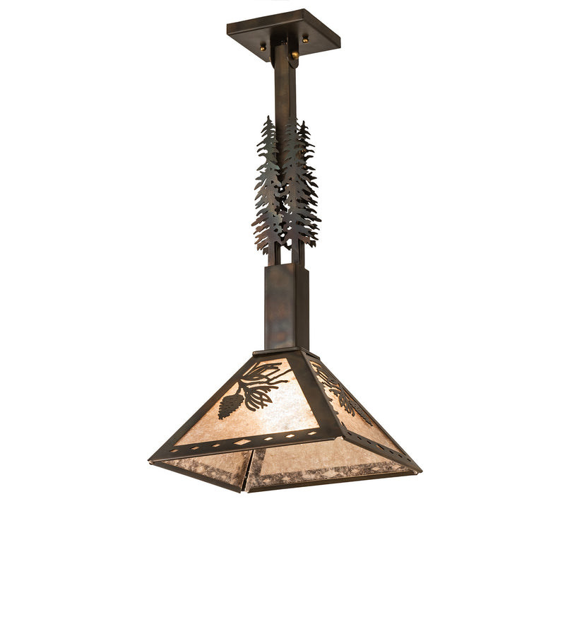 Meyda Tiffany 245252 One Light Pendant, Dark Burnished Antique Copper