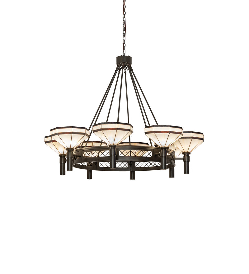 Meyda Tiffany 245369 Eight Light Chandelier, Timeless Bronze