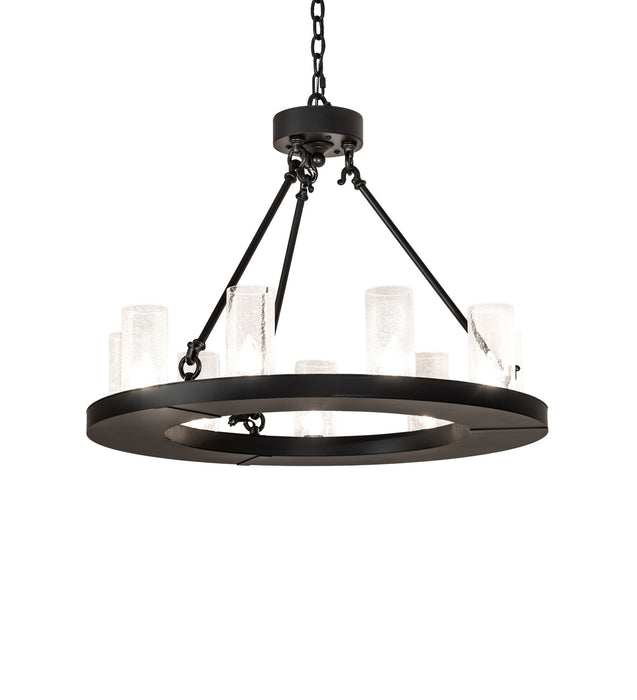 Meyda Tiffany 245878 Nine Light Chandelier, Blackwash