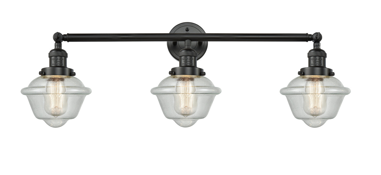 Innovations 205-BK-G534 Three Light Bath Vanity, Matte Black