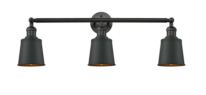 Innovations 205-BK-M9-BK Three Light Bath Vanity, Matte Black
