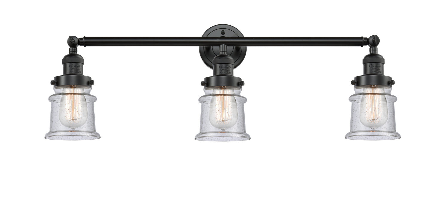 Innovations 205-OB-G184S Three Light Bath Vanity, Oil Rubbed Bronze