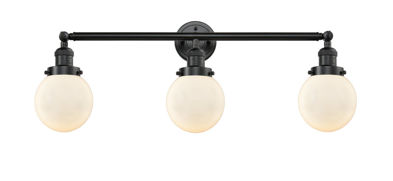 Innovations 205-OB-G201-6 Three Light Bath Vanity, Oil Rubbed Bronze