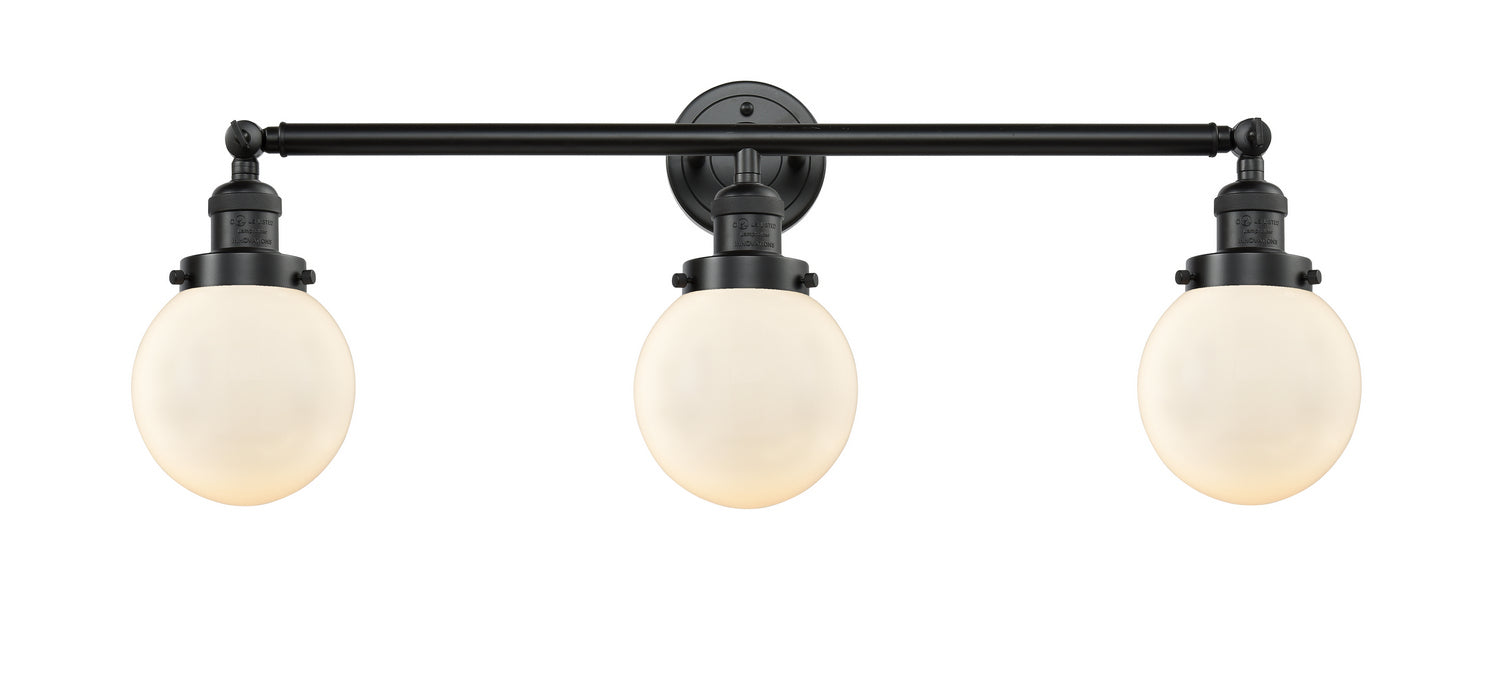 Innovations 205-OB-G201-6 Three Light Bath Vanity, Oil Rubbed Bronze