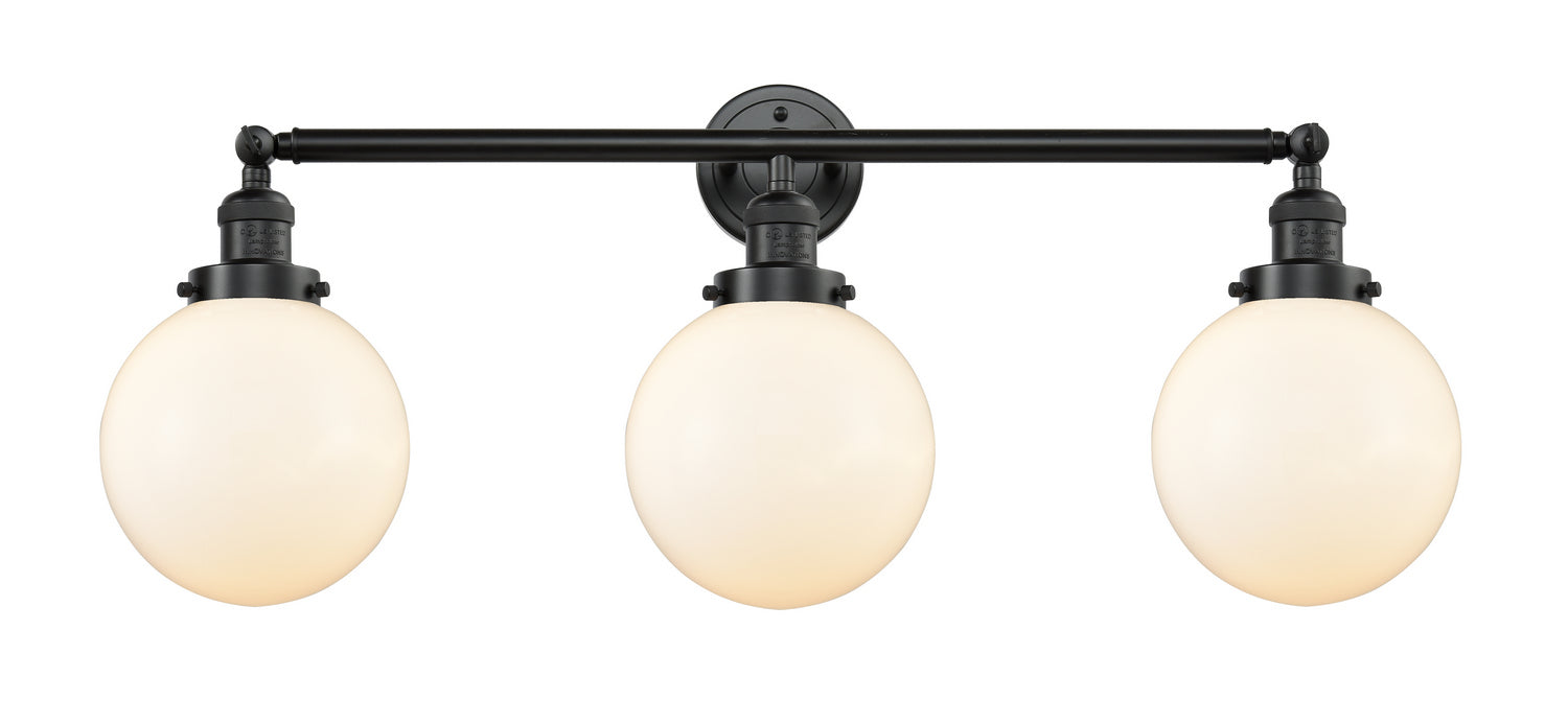 Innovations 205-OB-G201-8 Three Light Bath Vanity, Oil Rubbed Bronze