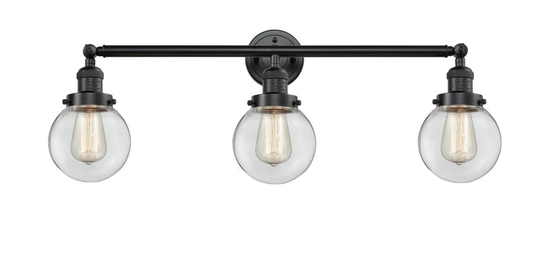 Innovations 205-OB-G202-6 Three Light Bath Vanity, Oil Rubbed Bronze