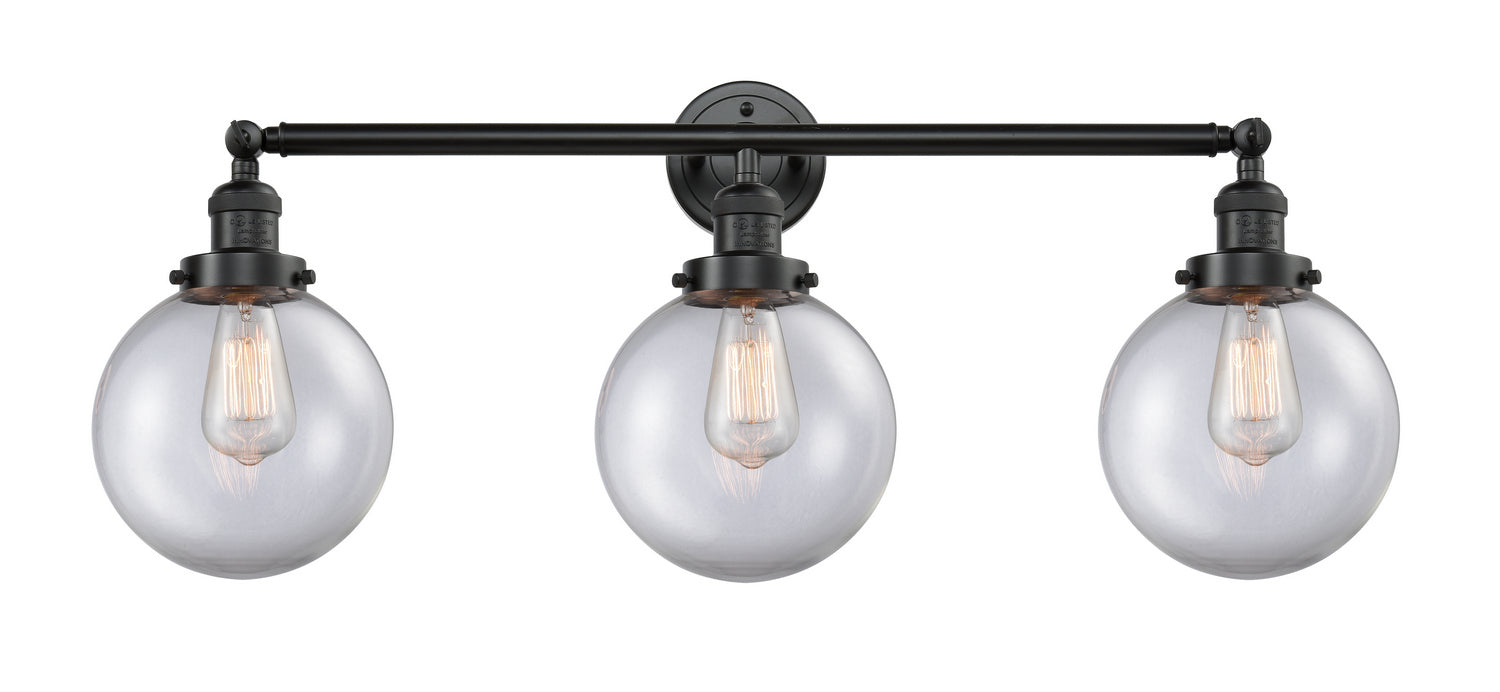 Innovations 205-OB-G202-8 Three Light Bath Vanity, Oil Rubbed Bronze