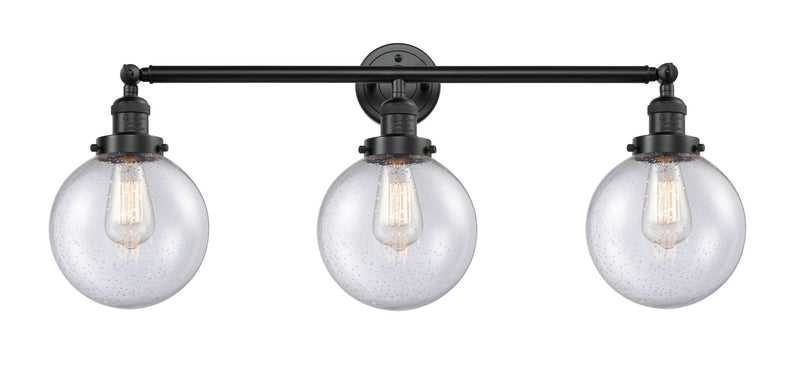 Innovations 205-OB-G204-8 Three Light Bath Vanity, Oil Rubbed Bronze
