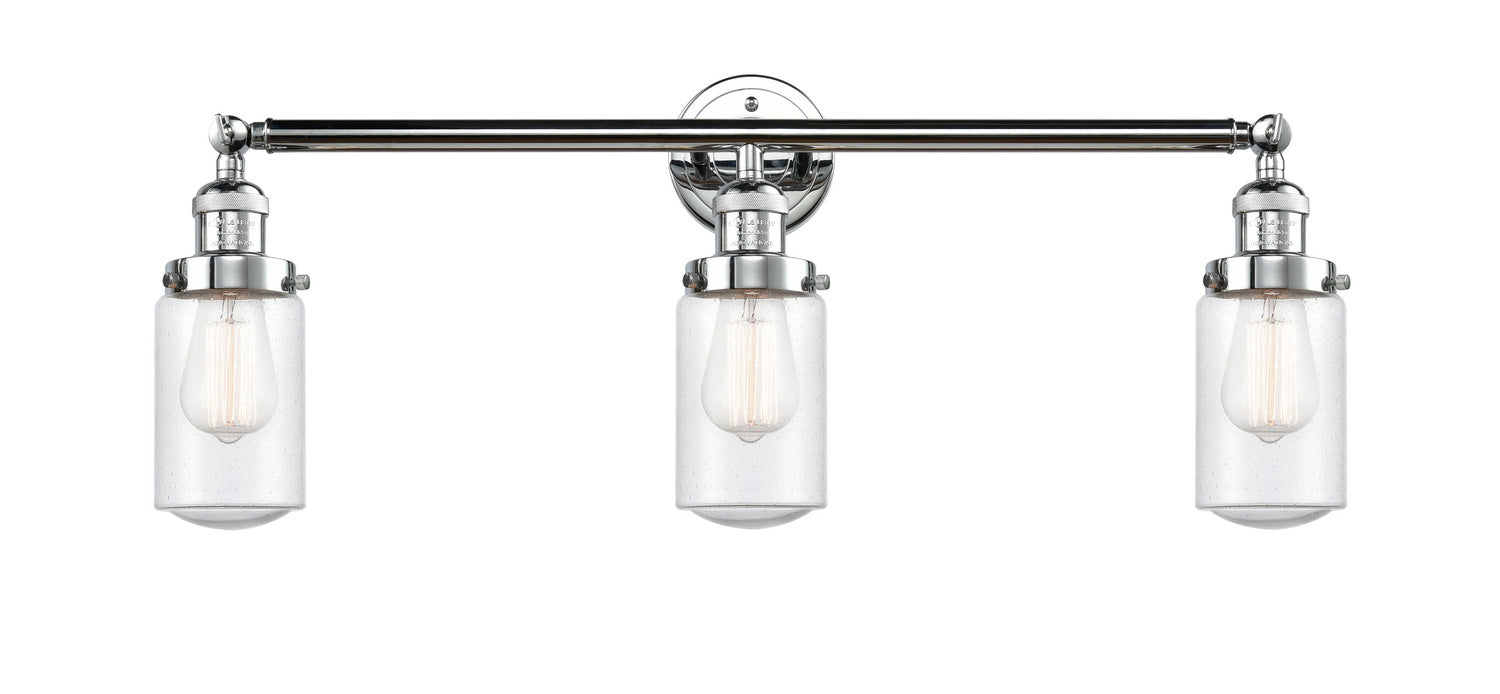 Innovations 205-PC-G314 Three Light Bath Vanity, Polished Chrome