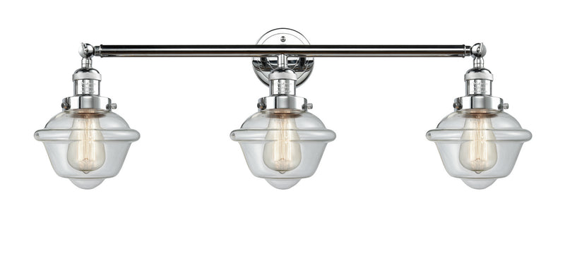 Innovations 205-PC-G532 Three Light Bath Vanity, Polished Chrome