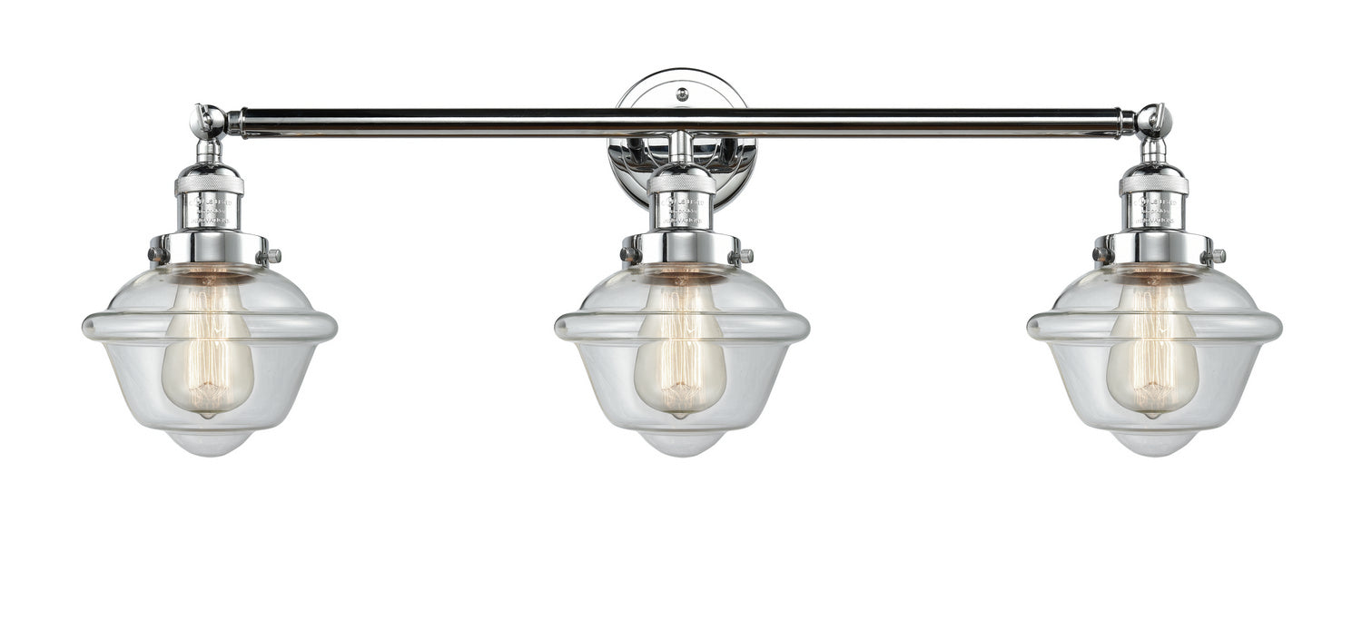 Innovations 205-PC-G532 Three Light Bath Vanity, Polished Chrome