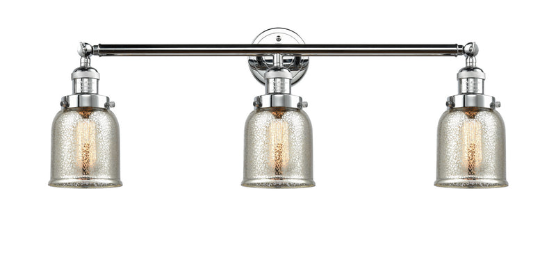 Innovations 205-PC-G58 Three Light Bath Vanity, Polished Chrome