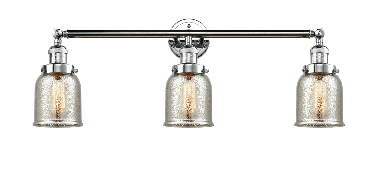 Innovations 205-PC-G58 Three Light Bath Vanity, Polished Chrome