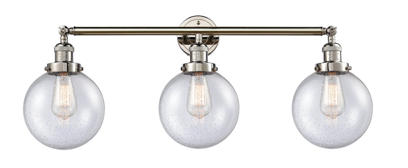 Innovations 205-PN-G204-8-LED LED Bath Vanity, Polished Nickel