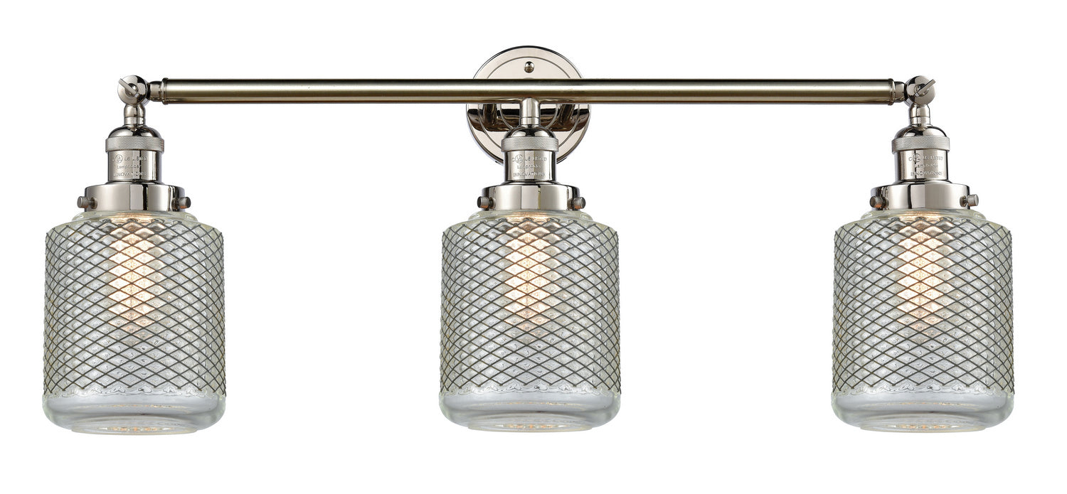 Innovations 205-PN-G262 Three Light Bath Vanity, Polished Nickel