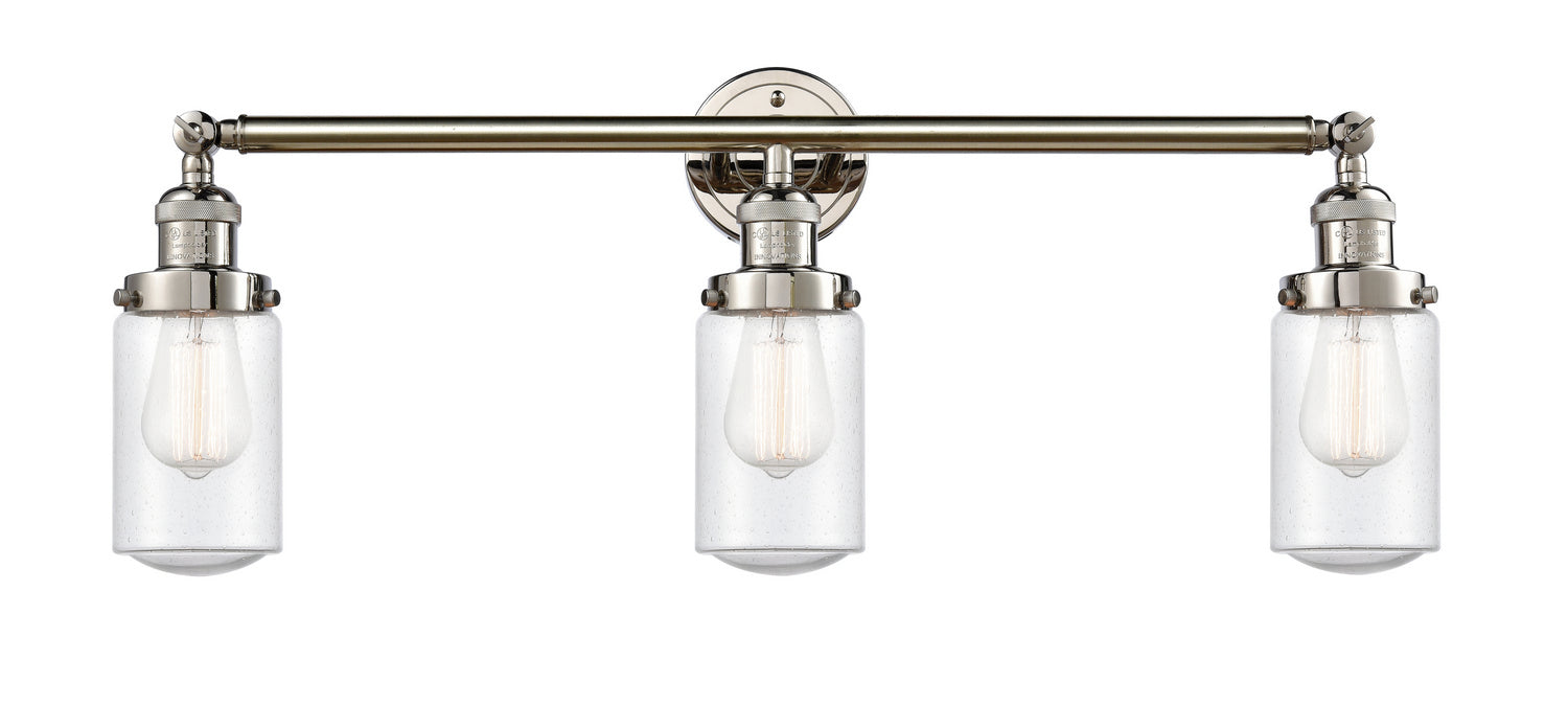 Innovations 205-PN-G314 Three Light Bath Vanity, Polished Nickel