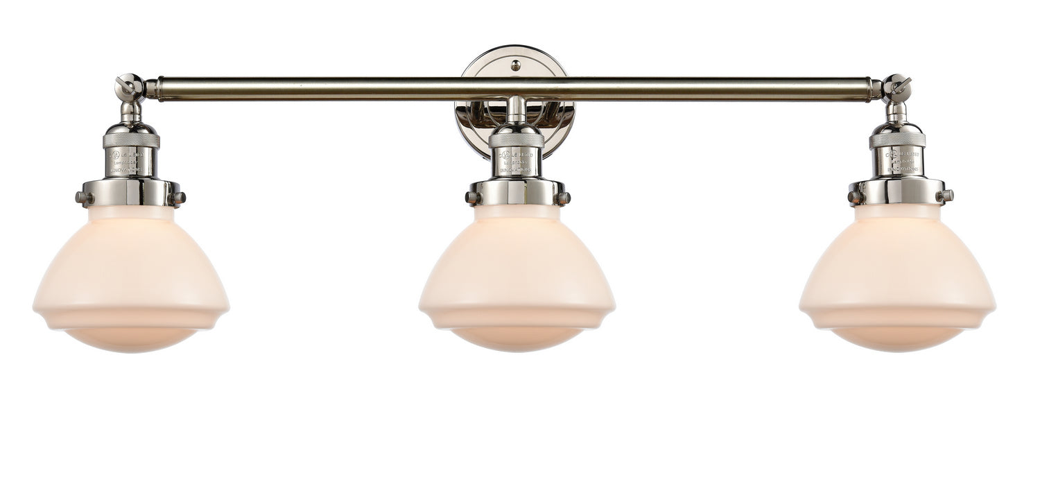 Innovations 205-PN-G321 Three Light Bath Vanity, Polished Nickel