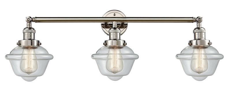 Innovations 205-PN-G532 Three Light Bath Vanity, Polished Nickel