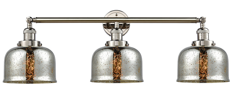 Innovations 205-PN-G78 Three Light Bath Vanity, Polished Nickel