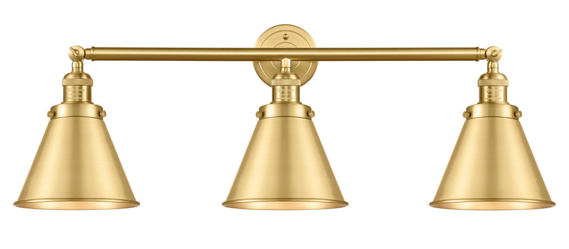 Innovations 205-SG-M13-SG Three Light Bath Vanity, Satin Gold