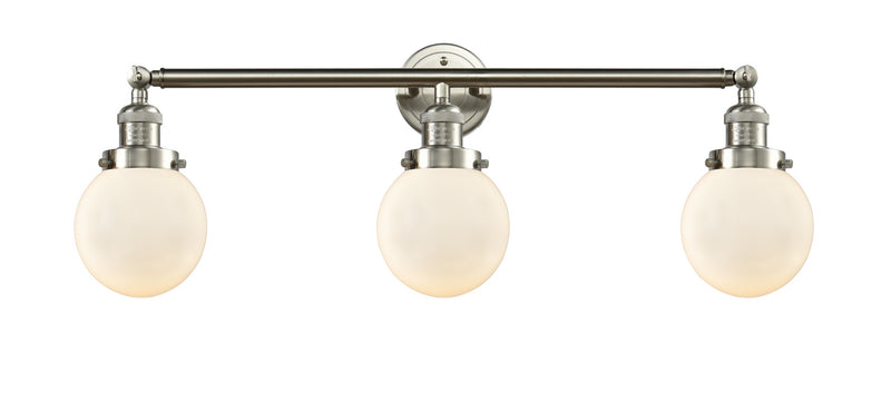 Innovations 205-SN-G201-6-LED LED Bath Vanity, Brushed Satin Nickel