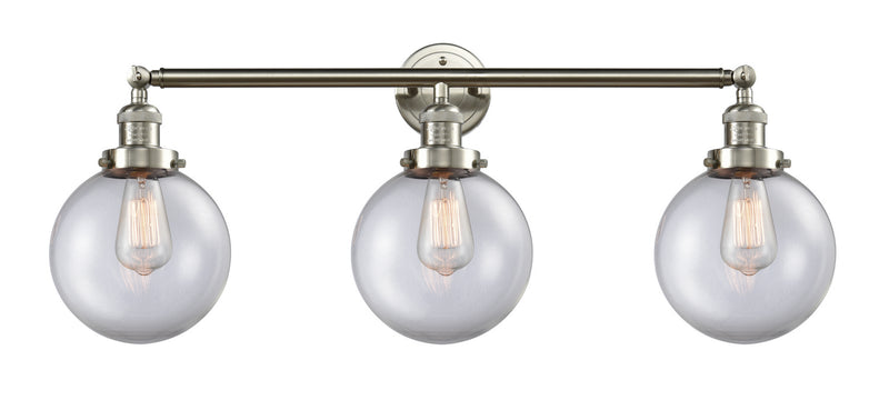Innovations 205-SN-G202-8-LED LED Bath Vanity, Brushed Satin Nickel
