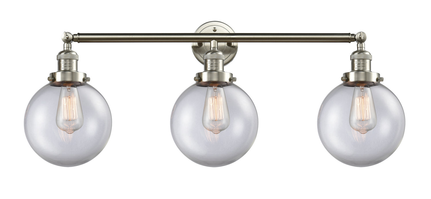 Innovations 205-SN-G202-8-LED LED Bath Vanity, Brushed Satin Nickel
