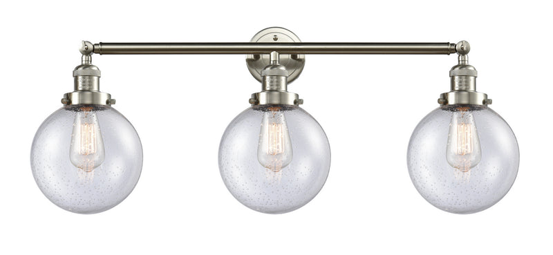 Innovations 205-SN-G204-8-LED LED Bath Vanity, Brushed Satin Nickel