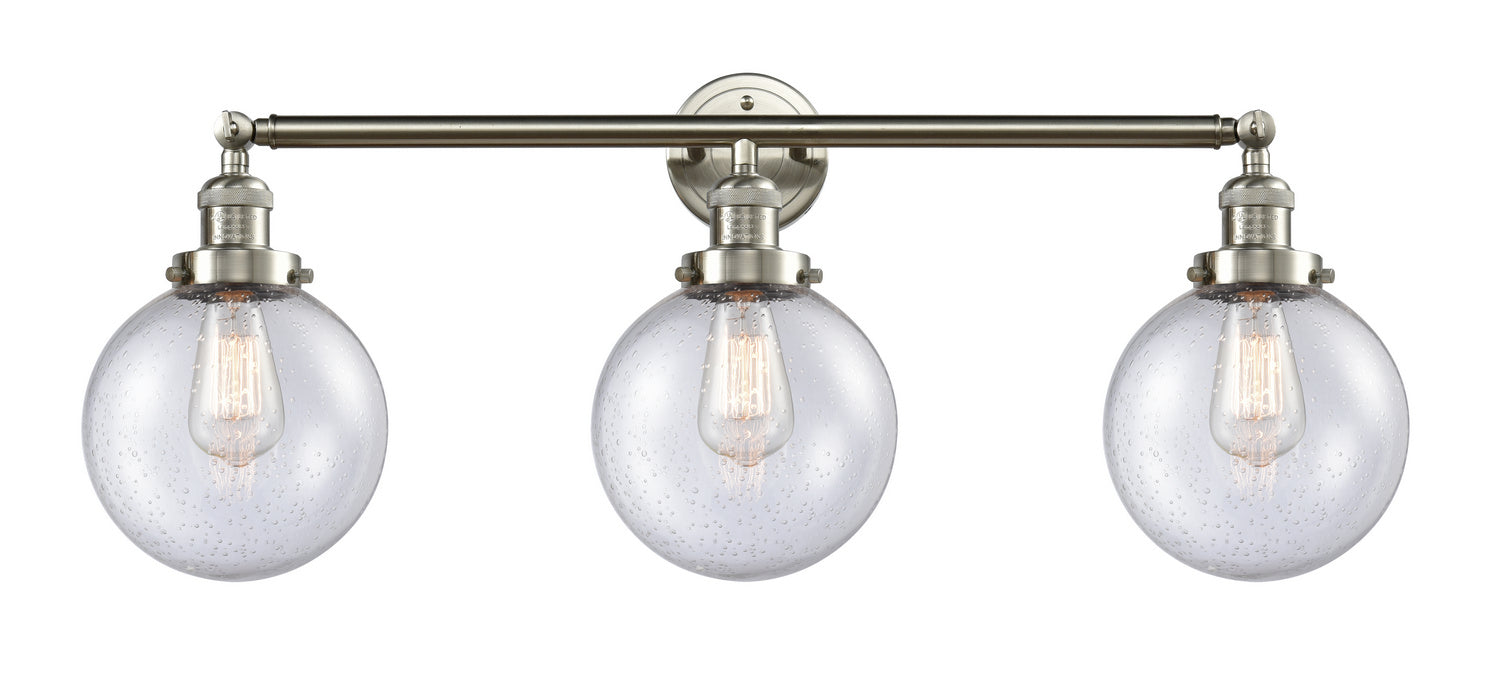 Innovations 205-SN-G204-8-LED LED Bath Vanity, Brushed Satin Nickel