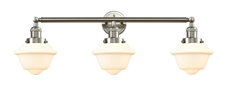 Innovations 205-SN-G531 Three Light Bath Vanity, Brushed Satin Nickel