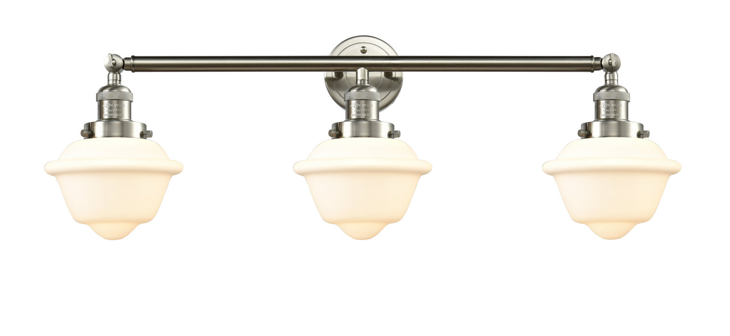 Innovations 205-SN-G531 Three Light Bath Vanity, Brushed Satin Nickel