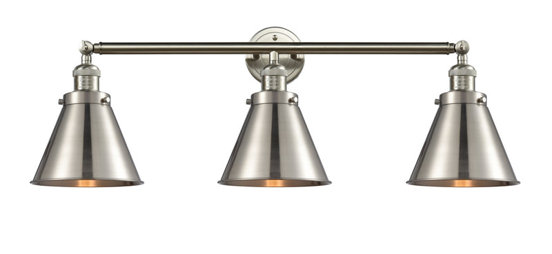 Innovations 205-SN-M13-SN Three Light Bath Vanity, Brushed Satin Nickel