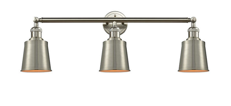 Innovations 205-SN-M9-SN Three Light Bath Vanity, Brushed Satin Nickel