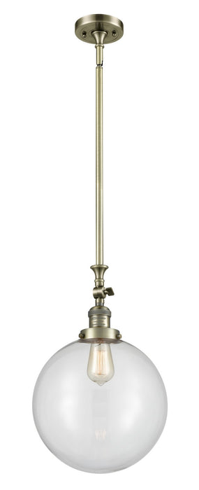 Innovations 206-AB-G202-12-LED LED Mini Pendant, Antique Brass