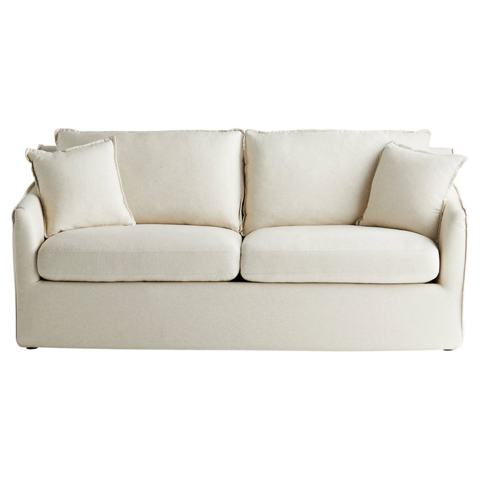 Cyan 11378 Sofa, White - Cream