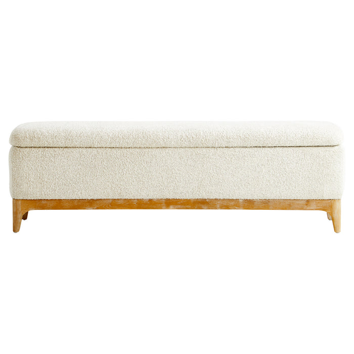 Cyan 11380 Bench, White - Cream