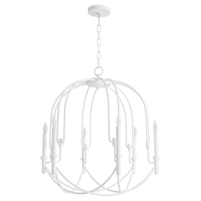 Cyan 11386 Six Light Pendant, Studio White