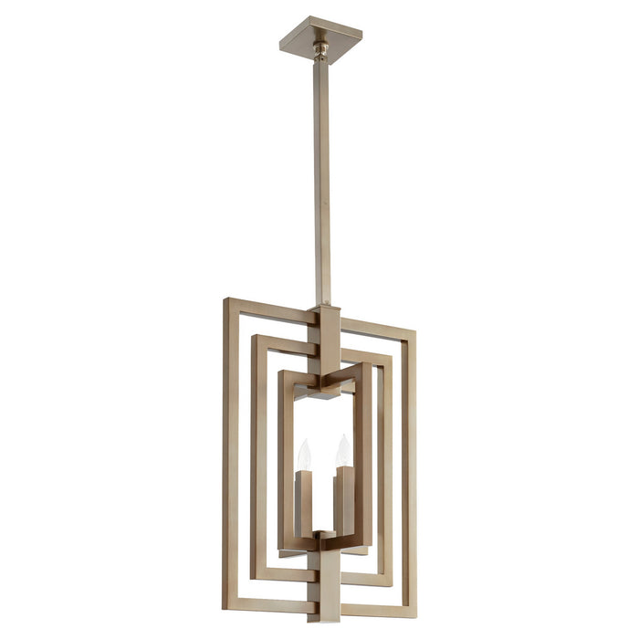 Cyan 11388 Four Light Pendant, Dark Brass