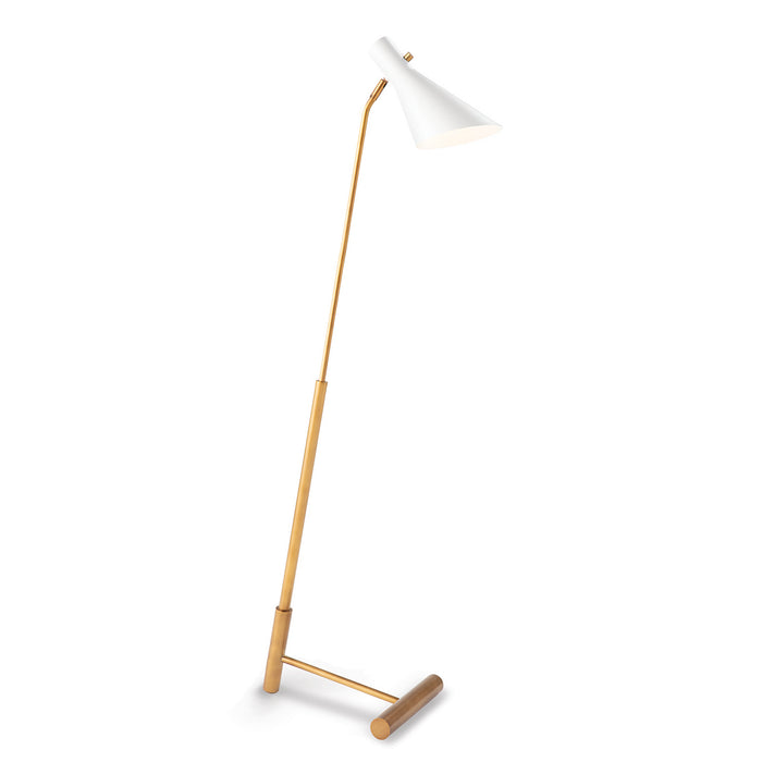 Regina Andrew 14-1060WTNB One Light Floor Lamp, White