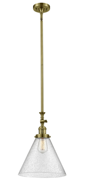 Innovations 206-AB-G44-L One Light Mini Pendant, Antique Brass