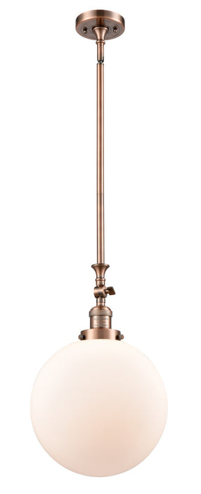Innovations 206-AC-G201-12-LED LED Mini Pendant, Antique Copper