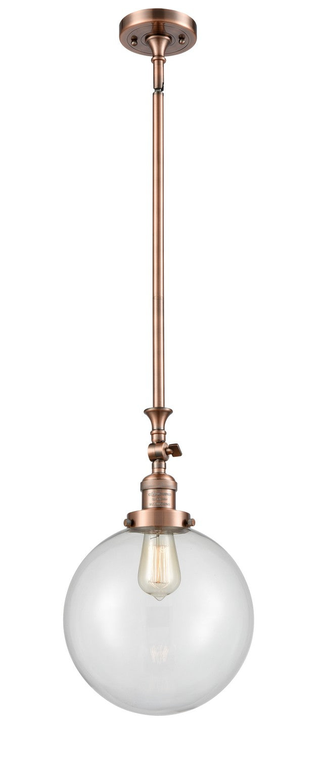 Innovations 206-AC-G202-10-LED LED Mini Pendant, Antique Copper