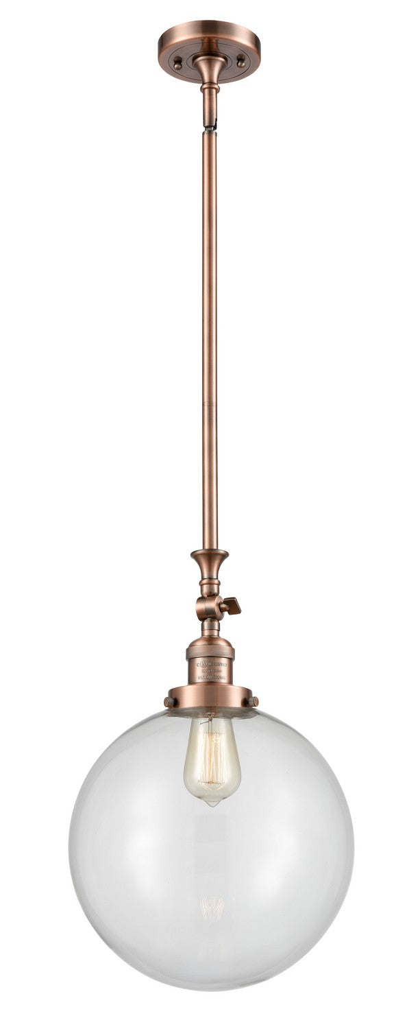 Innovations 206-AC-G202-12-LED LED Mini Pendant, Antique Copper