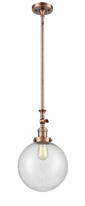 Innovations 206-AC-G204-10-LED LED Mini Pendant, Antique Copper