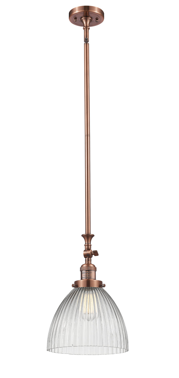 Innovations 206-AC-G222 One Light Mini Pendant, Antique Copper